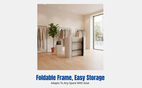 Modern Minimalist Reception Desk, Folding, Compact, Commercial, Movable Bar Table