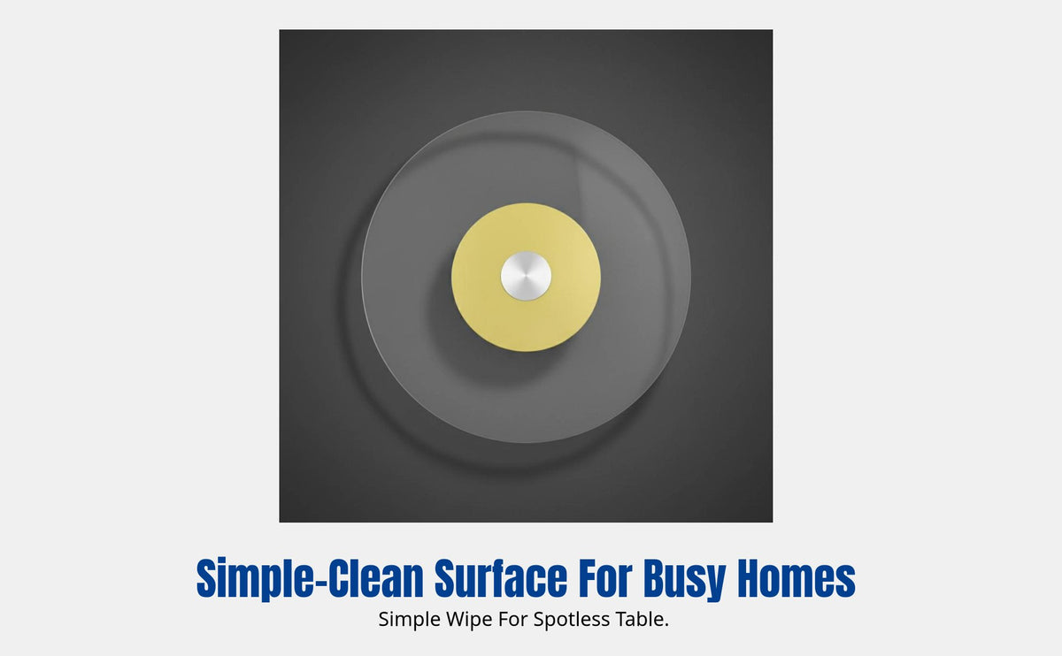 Tempered Glass Turntable, Rotating Lazy Susan for Dining Table, Centerpiece Plate, Easy to Clean, Multiple Sizes, Home Use