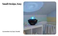Mini Bowl Starry Projector Light, USB Optical Ambient Light, Rotating Wave
