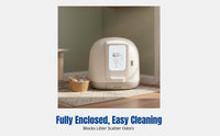 Automatic Cat Litter Box, Smart Cat Toilet, APP Control, Odor Removal, Water-Resistant, Quiet Protection