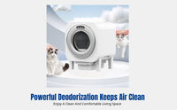 Automatic Cat Litter Box, Self-Cleaning, Deodorizing, Low Noise, Smart APP Control, For Cats