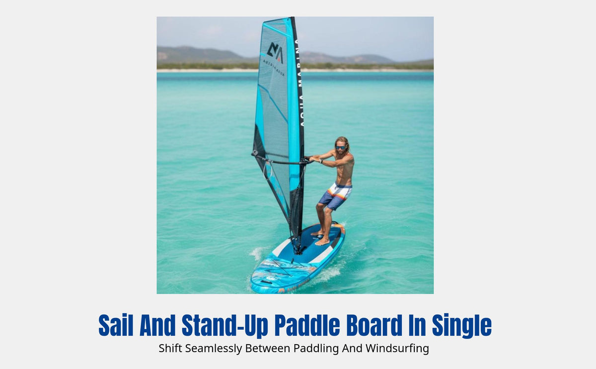 Inflatable Windsurf Stand-Up Paddleboard, 55th Gen, Double Coating, Surf, Water Sports