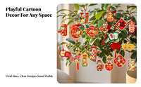 Holiday Hanging Decor, 2026 Horse Year, Fu Character, Potted Accent