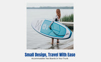 Inflatable Paddle Board, Lightweight Surfboard for Beginners, Aquatic Activities, Drifting, Swimming, 290x70x10cm