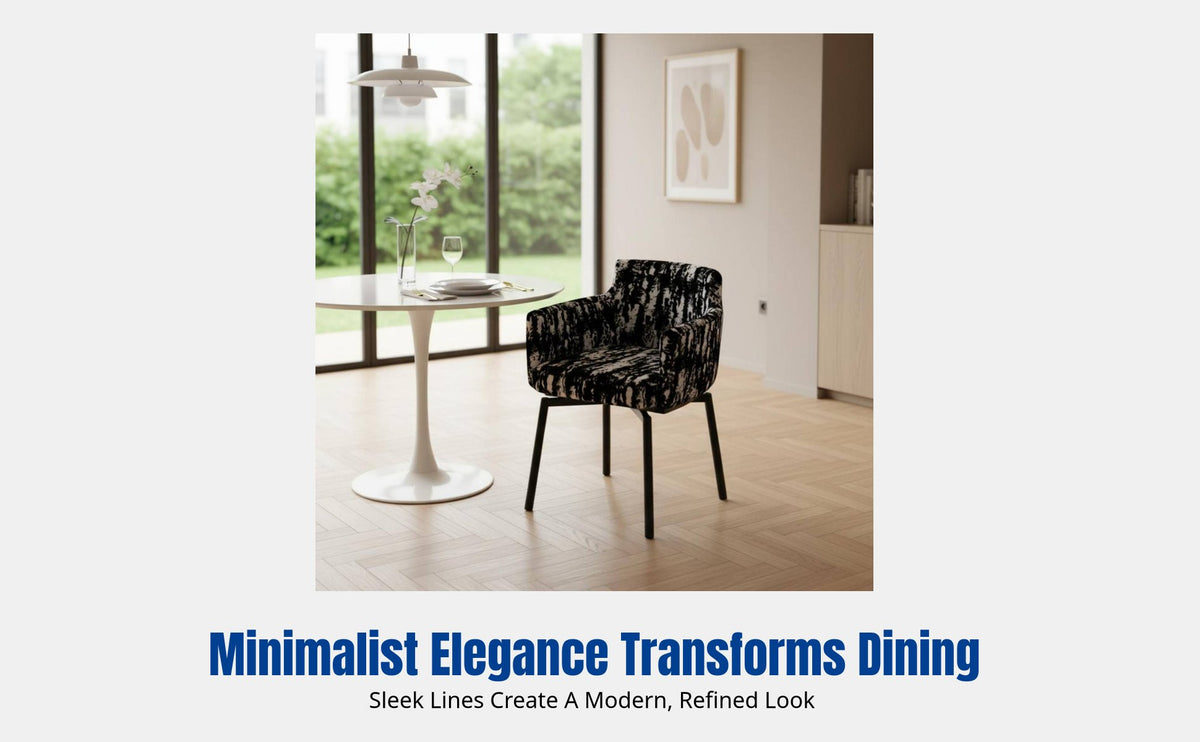 Modern Minimalist Dining Chair, Italian Design, Rotatable, Carbon Steel Frame, Leather Upholstery, Armrest, Home Kitchen