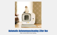 Smart Cat Litter Box, Extra Large Enclosed, Automatic Packing, Water-Resistant
