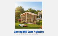 Outdoor Hanging Chair, Patio Rocking Bench with Canopy, Metal Garden Furniture for Villa, Balcony, Courtyard