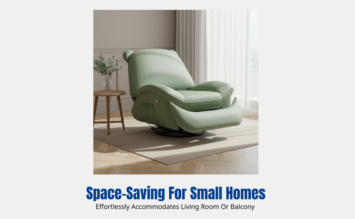 Multi-Functional Recliner Sofa Chair, Single Lounge, Electric/Manual Adjustable, Living Room, Balcony, Small Space, with Phone Holder