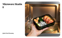 Large Capacity Bento Box, Compartment, Leakproof, Microwave Safe, Adult