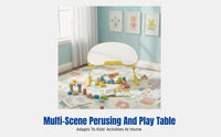 Foldable Kids Desk, Adjustable Height, Bedside Reading Table, Montessori Study Table, Multi-Scene Use