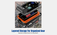 Multifunctional Fishing Tackle Box, Lightweight, Adjustable Legs, Outdoor Angling Gear, 2025 New