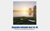 Inflatable Kayak, Portable Lightweight Fishing Boat, Solo Adventure Backpack Canoe, Multi-Color, Accessories Included