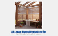Double-Sided Aluminum Foil Insulation Film, Sunroom Glass Panel, Indoor Ceiling, Thermal Barrier