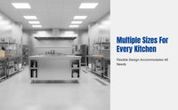 Stainless Steel Workbench, 304 Thickened Integrated Kitchen Prep Table, Commercial Catering Cabinet, No Assembly Needed