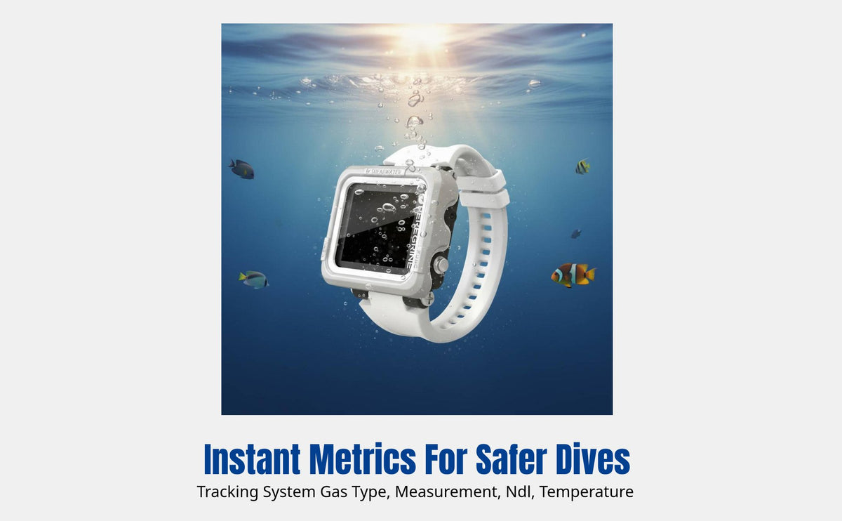 Diving Computer DX Edition, Large Screen Charging, Multilanguage, High-Res Wrist Dive Gear