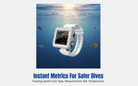 Diving Computer DX Edition, Large Screen Charging, Multilanguage, High-Res Wrist Dive Gear