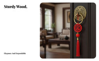 Seasonal Holiday Rosewood Hanging, Fu Character, Blessing Decor