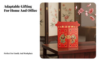 Chinese Design Red Packet, Door Opening Fortune, Lucky Money Bag