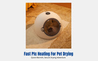 Pet Dryer Box, Automatic for Cats and Small Dogs, Adjustable Temperature, Quiet