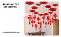 Red Hanging Decoration, Snake Year Ceiling Decor, Seasonal Holiday Ornament