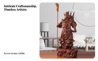 Martial God Guan Gong Wealth Statue, Resin Figurine, Feng Shui Home Office Decor, Worship Decoration