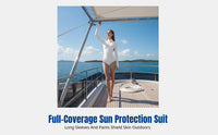 Women's Wetsuit Rash Guard, Long Sleeve, Full Length, Sun Protection, Quick Dry, Surfing, Snorkeling, New 2026 Design