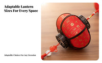Red Handheld Lantern, Chinese Hanging Decor for Kids, Autumn Festival