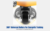 Abdominal Wheel, Quiet Bounce Fitness Equipment, Home Exercise Wheel, Multi-Directional Ab Trainer with Knee Pad, Anti-Slip,