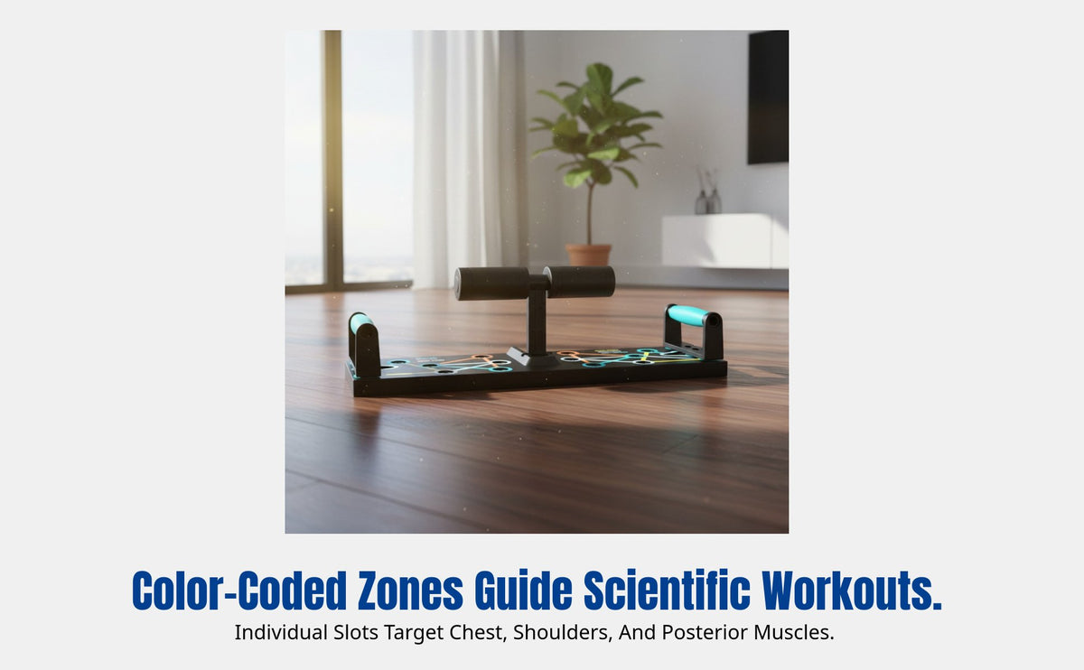 Push Up Board, Training Stand for Men, Chest, Home Fitness, Color-Coded Guidance, Foldable