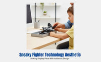 Stealth Fighter Model, YF-23 Ebony Hunter, Building Blocks, Easy Assembly, Educational Toy, Desktop Display