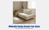 Lazy Sofa, Tofu Block Sectional, Minimalist Apartment, Modern Living Room, Adult Lounge Chair