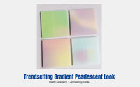 Sticky Notes, Colorful Semi-Transparent Gradient Iridescent Notepad, Flashy Design, For Office & School