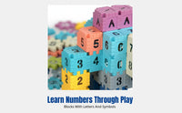 Kids DIY Building Blocks, Educational Number Learning Toy, Creative Assembly Set, Colorful Construction Material