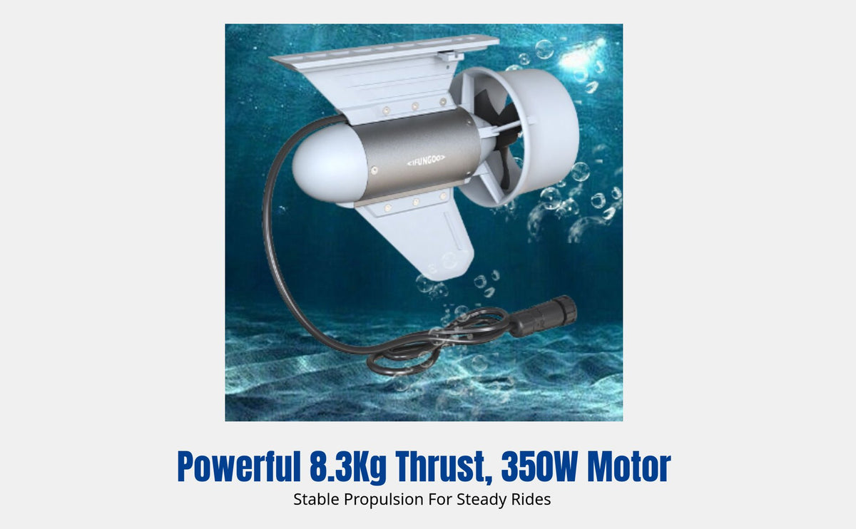 Electric Paddle Board Motor, Lightweight Kayak Propeller, Multi-Speed Remote Control, for Fishing and Water Sports