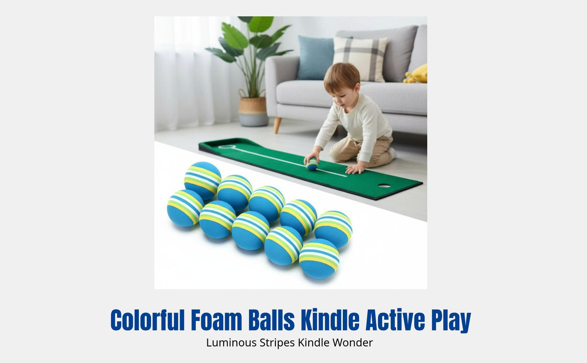 Colorful Foam Practice Ball, Soft Indoor Training Sphere, Kids Toy