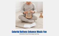 Wooden Thumb Piano Keyboard for Children, Elephant Xylophone, Early Learning Toy, Tactile Development
