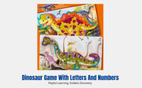 Wooden 3D Dinosaur Assembly Kit, Alphabet & Number Learning, Educational Toy for Kids