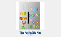 Children's Educational Fridge Game – Uppercase Letters, Numbers, Creature Cognition, Sea World, Fruit Shapes