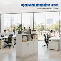 Document Cabinet, Partition Storage Cabinet, Office Divider, Modern Display Cabinet, Multi-Compartment Organizer, Indoor Shelving