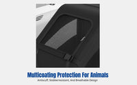 Car Dog Crate, Portable Foldable Pet Carrier, Rear Seat & Trunk Dog House for Travel