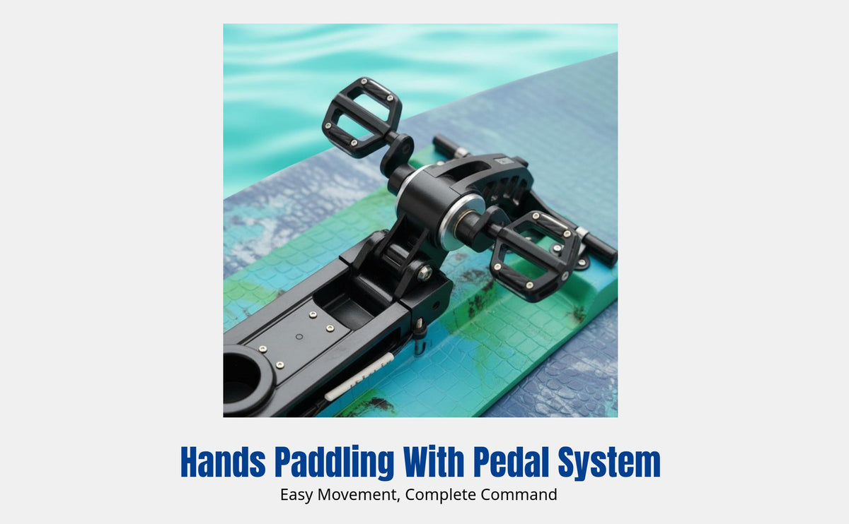 Inflatable Stand-Up Paddleboard with Metal Pedal System, Double Kayak, Fishing Board, Adjustable Seat