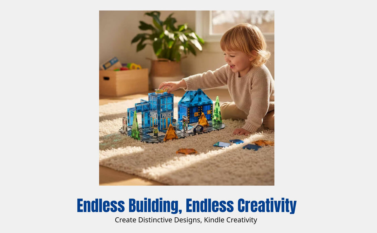 Building Blocks, Colorful Panel Tiles, Car Game Compatible, Creative Toy for Kids