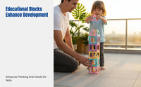 Macaron Color Tiles, 2nd Generation, Large Building Blocks, Educational Toy for Kids, Random Colors