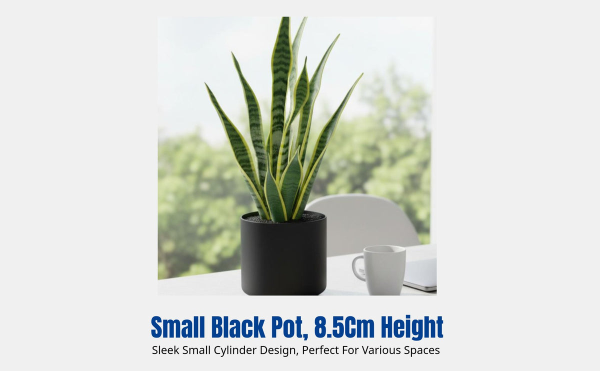Artificial Pot with Foam Flocked Stone, Large Ribbed Cylinder, Tapered Global Decorative Flower Arrangement Pot