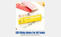 Cartoon Creature Sticky Notes, Creative Bookmark, Portable Notepad, Multi-Design Note Paper for Study, Journaling