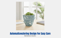 Embossed Cartoon Butterfly Self-Watering Pot, Colorful Desktop Planter for Home Decor, Wholesale