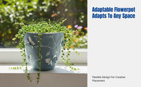 Embossed Cartoon Butterfly Self-Watering Pot, Colorful Desktop Planter for Home Decor, Wholesale