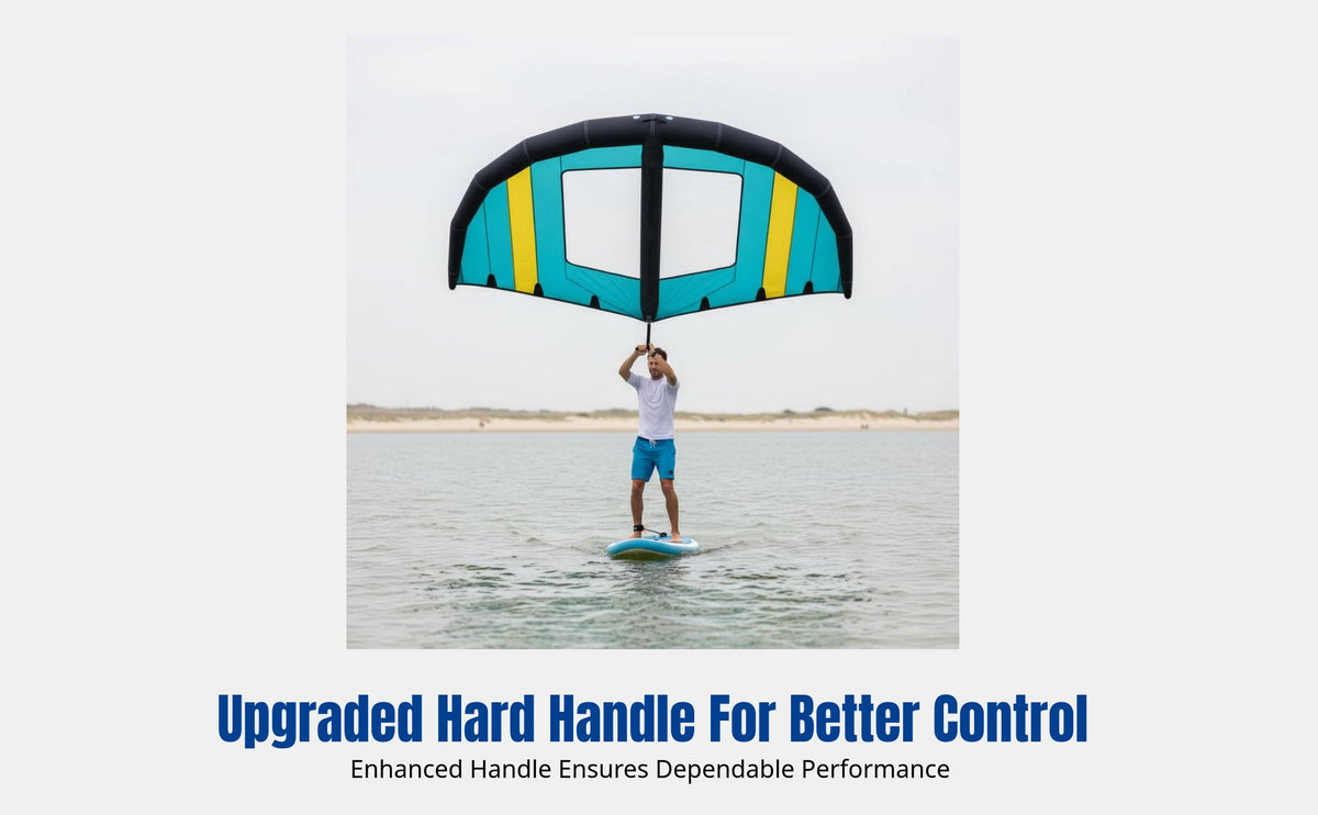 Surfing Sail, Inflatable Handheld Kite, Lightweight, Waterproof, Outdoor Board Sports, Foldable Storage Handles