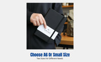 A6 Pocket Notebook, Mini Portable Notepad, Student Vocabulary Book, Simple Carry Notebook, Faux Leather Cover, Multiple Colors,