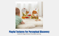 Touch and Feel Book for Toddlers, Early Learning Textured Board Book Set, Creature Theme, Interactive Picture Book, Bilingual, Durable Hardcover